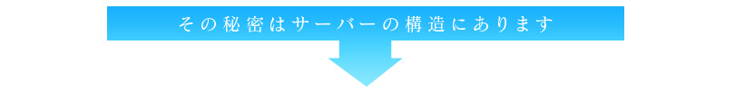 その秘密はサーバーの構造にあります
